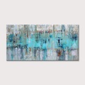 Großes Ölgemälde, 100 % handgefertigt, handgemalte Wandkunst auf Leinwand, blau, abstrakt, moderne Heimdekoration, Dekoration, gerollte Leinwand, kein Rahmen, ungedehnt Lightinthebox