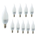 10 stücke e14 3 watt led kerze glühbirne kandelaber kronleuchter lampe dekoration licht warmweiß kaltweiß c35 c35l matt 220-240v Lightinthebox