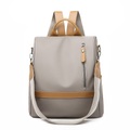 Damen Rucksack Schultasche Rucksack Oxford Farbblock Hohe Kapazität Reißverschluss Schulanfang Täglich Outdoor Schwarz Khaki Lightinthebox
