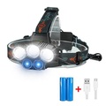 l-12 LED-Licht-Stirnlampen 300 lm LED-LED 5 Strahler 4 Modus mit Batterien und Ladegeräten tragbar professionell Camping / Wandern / Höhlenforschung für den täglichen Gebrauch Radfahren / Fahrradset Scheinwerfer (einschließlich Batterie) Lightin