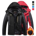 Lighinthebox, Herren Wanderjacke Skijacke Winter Draussen Windjacke für Wanderer Vlies Winter Draussen Windundurchlässig Atmungsaktiv Kapuzenshirt Winterjacken Shirt Einfacher Schieber Jagd Angeln Klettern Schwarz Lightinthebox
