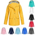 Lighinthebox, Damen Regenjacke wasserdichte Wanderjacke Hoodiejacke Outdoor winddicht atmungsaktiv schnell trocknend schweißableitend leichte Oberbekleidung Trenchcoat Windjacke Parka Jagd Angeln Klettern Lightinthebox