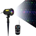 Lighinthebox, 3-Farben-Bewegungslaserlichtprojektor mit Rf-Fernbedienung und Sicherheitsschloss Gartenbeleuchtung im Freien Rasenlampe wasserdichte Beleuchtung Laserlichter, die RGB-Sterne bewegen Lightinthebox