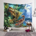 Wandteppich Kunst Dekor Decke Vorhang hängen zu Hause Schlafzimmer Wohnzimmer Dekoration Polyester Dinosaurier Welt Lightinthebox