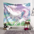 Wandteppich Kunst Dekor Decke Vorhang hängen zu Hause Schlafzimmer Wohnzimmer Dekoration Polyester rosa Einhorn Lightinthebox