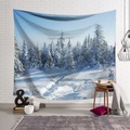 Wandteppich Kunst Dekor Decke Vorhang hängen zu Hause Schlafzimmer Wohnzimmer Dekoration Polyester Schneewald Lightinthebox