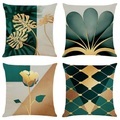 Kissenbezug 4pcs weiche geometrische einfache klassische Wurfkissenbezug Kunstleinen Kissenbezug Kissenbezug für Sofa Schlafzimmer überlegene Qualität maschinenwaschbar für Sofa Couch Bett Stuhl Lightinthebox