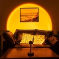 führte sonnenuntergang projektor lampe tiktok lichter usb betrieb regenbogen nachtlicht atmosphäre tischlampe wohnzimmer schlafzimmer café hintergrund wanddekoration bunte lichter Lightinthebox