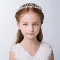 Lighinthebox, Blumenmädchen Haarschmuck, Perle Stirnband Prinzessin Hochzeit Kopfbedeckung Kristall Kopfbedeckung für Hochzeit Tiara Haarteile Baby Mädchen-geeignet für Shows, Kindertag (weiß) Lightinthebox