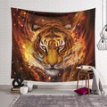 Wandteppich Kunst Dekor Decke Vorhang hängen zu Hause Schlafzimmer Wohnzimmer Dekoration Polyester Tiger Lightinthebox