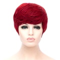 Synthetische Perücken Locken Kurzer Bob Seitenteil Perücke Kurz Rote Synthetische Haare Damen Cosplay Party Modisch Rot Lightinthebox