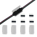 Lighinthebox, LED-Lichtleistenstecker wasserdichter Befestigungsclip 4-polige RGB-Nadel männlicher Typ wasserdichte Box Lichtleiste Zubehörbox ist zur Befestigung der RGB 4bin-Steckerleitung geeignet Lightinthebox