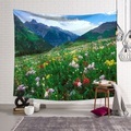 landschaft wandteppich kunst dekor decke vorhang hängen nach hause schlafzimmer wohnzimmer dekoration polyester floral Lightinthebox