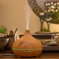 Aromatherapie ätherisches Öl Diffusor Holzmaserung 550ml Fernbedienung Ultraschall Luftbefeuchter Cool Mister mit 7 Farben LED Licht Lightinthebox