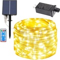 Solarstrom Lichterkette 20m 30m 50m mit Fernbedienung Erntedankfest Weihnachten Outdoor-Party Gartendekoration Lichterkette Plug-in Doppelzweck-Gypsophila Kupferdraht Lichter Set 24V Lightinthebox