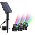 Lighinthebox, Unterwasser-Licht im Freien solarbetriebenes Unterwasser-Licht Mehrfarbige Unterwasser-Teich-Strahler wasserdichte Landschaftslampe für Garten-Pool-Teich-Dekorationsbeleuchtung im Freien Lightinthebox