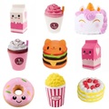 Lighinthebox, Anti-Stress-Squishy-Hamburger-Milchshake-Stressabbau Anti-Stress-Überraschungswitze Squish langsam steigendes Geschenk Squshy-Popcorn-Spielzeug 5 Stück Lightinthebox