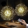 Lighinthebox, LED Lichterkette 2 Stück 180 LED Feuerwerk Lichterketten 8 Modus Explosionsstern Kupfer Silberdraht Lichterkette 150 LEDs 120 LEDs Dekoration Lampe Fernbedienung Lichterkette Lightinthebox