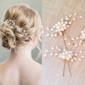 Lighinthebox, koreanische braut haarnadel hochzeitsschmuck perlenkristall perlen haarnadel u-förmiger clip hochzeitskleid haarstyling zubehör Lightinthebox