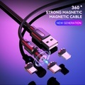Multi-Ladekabel 1,6 Fuß 3,3 Fuß 6,6 Fuß USB A auf Typ C / Micro / IP 2.4 A Ladekabel Schnellladen Nylon geflochten 3 in 1 Magnetisch Für Samsung Xiaomi Huawei Handy-Zubehör Lightinthebox