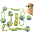 Lighinthebox, HundeseilspielzeugWelpenkauen Beißseilspielzeug Set aus 7 strapazierfähigem Baumwoll-Hundespielzeug Quietschespielzeug zum Spielen und Zähneputzen Training Tauziehen Bälle Hundeknochen Lightinthebox