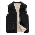 Herren Fleece-Weste Weste warm halten Atmungsaktiv Outdoor Strasse Täglich Reisverschluss V Ausschnitt Strassenmode Sport Casual Jacke Oberbekleidung Feste Farbe Tasche Schwarz Grau Lightinthebox
