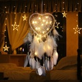 dreamcatcher wanddeko feder lampe kreative laterne weihnachten hochzeit urlaub wohnzimmer balkon garten dekoration Lightinthebox