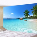 landschaft wandteppich kunst dekor decke vorhang hängen haus schlafzimmer wohnzimmer dekoration polyester wandbehang dekor Lightinthebox