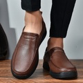 Herren Slipper Slipper Lederschuhe Komfort-Müßiggänger Leder-Loafer Geschäftlich Casual Klassisch Täglich Party Abend Leder Nappaleder Rutschfest Stoßdämpfend Tragen Sie Beweis Schwarz Braun Lightinthebox