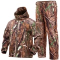 Lighinthebox, Herren Jagdjacke mit Hose Jagdanzug Militärische taktische Jacke Außen warm halten Wasserdicht Windundurchlässig Atmungsaktiv Winter Sportkleidung Vlies Jagd Militär Draußen CP-Tarnung ACU-Tarnung Lightinthebox