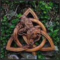 nordische heidnische götter schnitzen heidnischen nordischen rune holz wandbehang dekor garten hof dekoration statuen tür hängen anhänger Lightinthebox