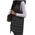 Damen Winterjacke Weste Hoodie Jacke Strasse Täglich Valentinstag Winter Herbst Lang Mantel Regular Fit warm halten Atmungsaktiv Sport Casual Jacken Ärmellos Feste Farbe Tasche Purpur Rosa Gelb Lightinthebox