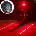 Fahrrad Radfahren 7 Blitzmodi rote Lichter wasserdicht mit 5 LED und 2 Laserstrahlen - Fahrradrücklicht Sicherheitswarnlicht Fahrradrücklicht Fahrradlicht Rücklicht Lightinthebox