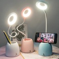 LED-Tischlampe Touch Dimming USB-Schreibtischlampe Leselicht Buch Nachttisch-Leselampe Multifunktions-Stifthalter Augenschutz Wohnkultur Lightinthebox