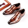 Herren Outdoor Abendschuhe Geschäftlich Klassisch Hochzeit Party Abend Leder Braun 631 Schwarz 631 Frühling Herbst / Quadratischer Zeh Lightinthebox