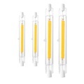 4 stücke r7s t3 dimmbare cob led glühbirne j78 78mm 5w j118 118mm 10w halogen äquivalent doppelseitige flut landschaft licht 110v 220v Lightinthebox