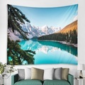 schöner See Berg Baum Landschaft Wandteppich Art Deco Decke Vorhang hängen nach Hause Schlafzimmer Wohnzimmer Dekoration Lightinthebox