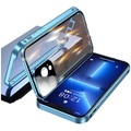 Handy Hülle Handyhüllen Für Apple Magnetischer Adsorptionsfall iPhone 14 13 12 11 Plus Pro Max Beidseitig Anti Peep Kameraobjektivschutz Einfarbig Metall Lightinthebox