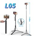 Lighinthebox, Selfie Stick Stativ für iPhone Samsung Galaxy Ausziehbarer Selfie Stick mit kabelloser Fernbedienung und Stativständer tragbar leicht kompatibel mit iPhone 13 13 Pro und Smartphone Lightinthebox