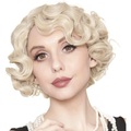 blonde Damenperücken Roaring 20s Perücke kurze blonde Lockenperücke Fingerwelle Kunsthaar für Damen 1920er Cosplay Party Lightinthebox