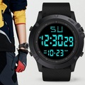 Lighinthebox, Herren Sportuhr Multifunktions-Militärsportuhr wasserdichte leuchtende LED-Digitaluhr großes Zifferblatt Gummiband elektronische Uhr für Outdoor-Studentenkinder Lightinthebox