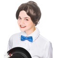Cosplay Kostüm Perücke wellig Mittelteil Perücke braun Kunsthaar Damen schwarz Lightinthebox