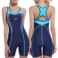 sbart Damen-Bademode einteiliger Badeanzug Badeanzug Racerback Boyleg sportlicher Badeanzug Rennsport Patchwork-Bademode chlorbeständig atmungsaktiv hochelastisch Nylon Spandex ärmellos Lightinthebox