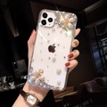 Telefon Hülle Handyhüllen Für Apple Rückseite iPhone 14 Pro Max 14 Plus 13 12 11 Pro Max Mini X XR XS Strass klar Stoßresistent Durchsichtig TPU Lightinthebox