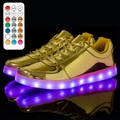 Jungen Mädchen Turnschuhe Schulschuhe Satin Tragbar Schulschuhe Große Kinder (ab 7 Jahren) Kleine Kinder (4-7 Jahre) Drinnen draußen Indoor Outdoor Spielen Klettverschluss Weiß Schwarz Gold Herbst Lightinthebox