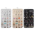 80 Taschen doppelseitig hängende Schmuck-Display-Organizer-Aufbewahrungstasche, nicht gewebter, faltbarer Ring-Halskette-Armband-Beutel Lightinthebox