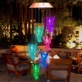 led solar engel windspiel licht garten dekoration kreative kunst bunte lichter outdoor hängende ornamente innen anhänger geschenke Lightinthebox