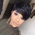 Pixie Cut Perücken kurze Perücken für schwarze Frauen Pixie Cut Perücke schwarze Pixie Perücken für schwarze Frauen natürliche synthetische Perücken Lightinthebox