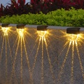 Lighinthebox, 2/4 stücke solar zaun lichter außen deck lichter warmweiß wasserdicht rgb 2 modi garten lichter villa terrasse dekoration landschaft zaun treppenlichter Lightinthebox