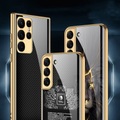 Lighinthebox, Telefon Hülle Handyhüllen Für Samsung Galaxy Rückseite S22 S22 Plus S22 Ultra S21 Beschichtung Modisch Stoßresistent Tier Holzmaserung Geometrische Muster Gehärtetes Glas PC Lightinthebox
